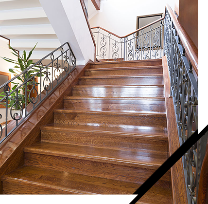 Restauration de parquet et escaliers bois massif